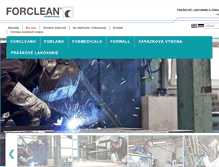 Tablet Screenshot of forclean.sk